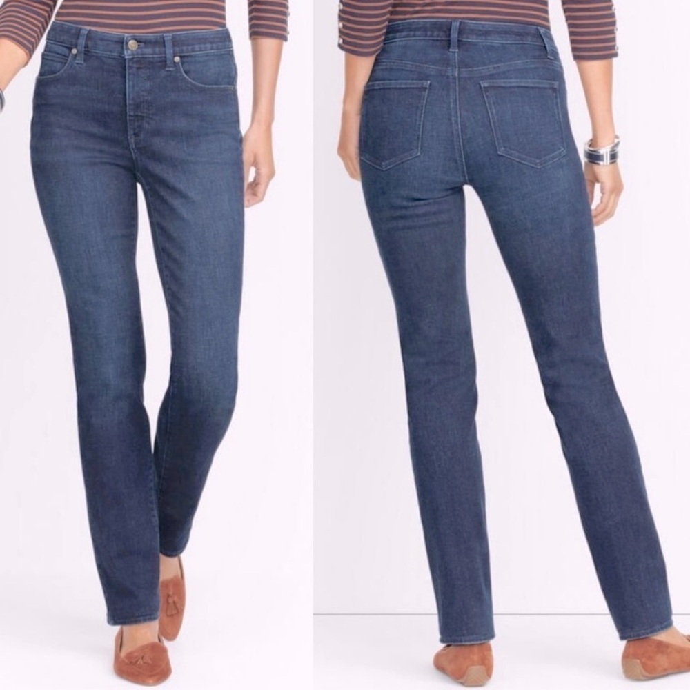 Talbots Heritage Straight Denim Jeans Sz 8